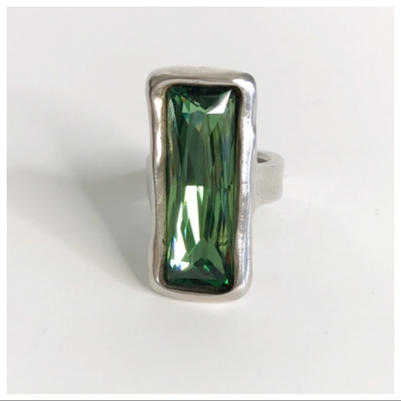 🥂SOLD🥂 UNO DE 50 Aurora Borealis Cocktail Ring - Picture 4 of 8